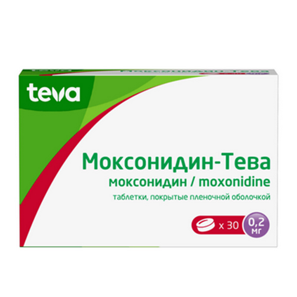 МОКСОНИДИН таб п/об 0.2мг 14 шт.