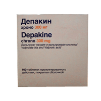 ДЕПАКИН ХРОНО таб п/об 300мг n100