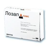 ЛОЗАП ПЛЮС таб п/об 50мг+12.5мг n90 ЛОЗАП ПЛЮС таб п/об 50мг+12.5мг n90