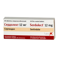 СЕРДОЛЕКТ таб п/об 12мг 28 шт. СЕРДОЛЕКТ таб п/об 12мг 28 шт.