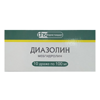 ДИАЗОЛИН драже 100мг n10 ДИАЗОЛИН драже 100мг n10