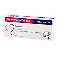 ЭНАЛАПРИЛ Гексал таб 5мг n20 ЭНАЛАПРИЛ Гексал таб 5мг n20