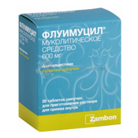 ФЛУИМУЦИЛ таб шип. 600мг n10