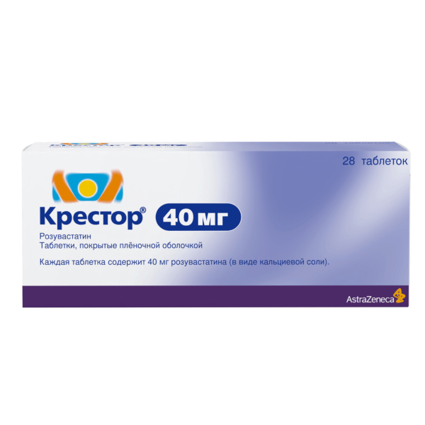 КРЕСТОР таб п/об 40мг n28