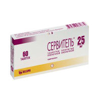 СЕРВИТЕЛЬ таб п/об 25мг n60