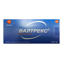 ВАЛТРЕКС таб п/об 500мг n42