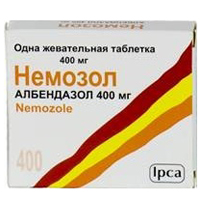 НЕМОЗОЛ таб жев. 400мг 1 шт.