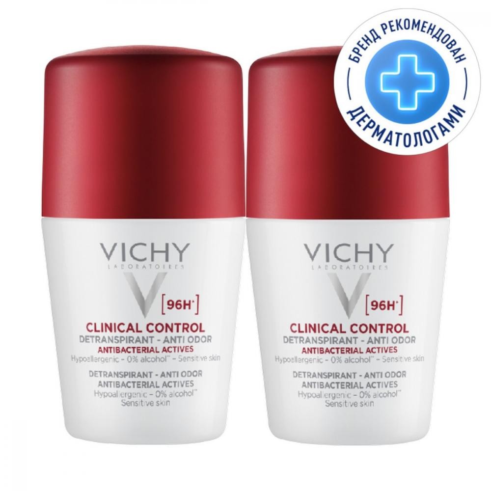 Vichy clinical control део-ролл 96 часов 50мл набор