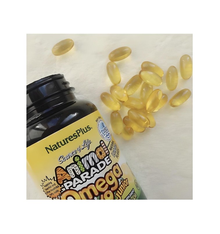 Natrol Animal Parade Омега 3-6-9 д/детей со вкусом лимона №90 капс