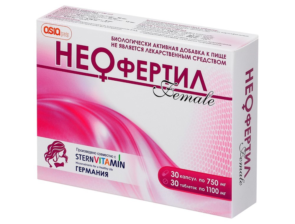 НЕОФЕРТИЛ FEMALE 60 шт. КАПС+ТАБЛ