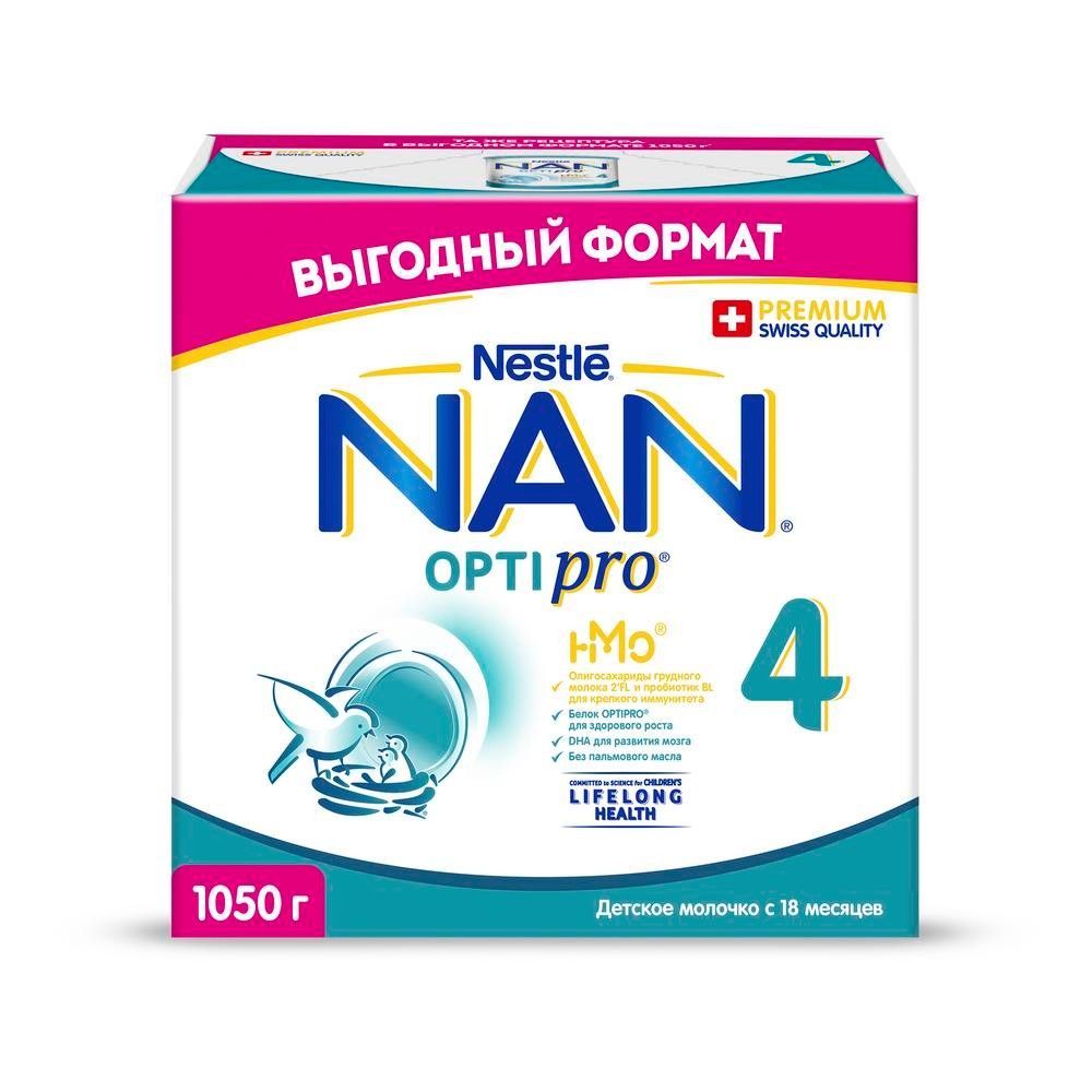 NAN optipro 4 смесь 1050гр