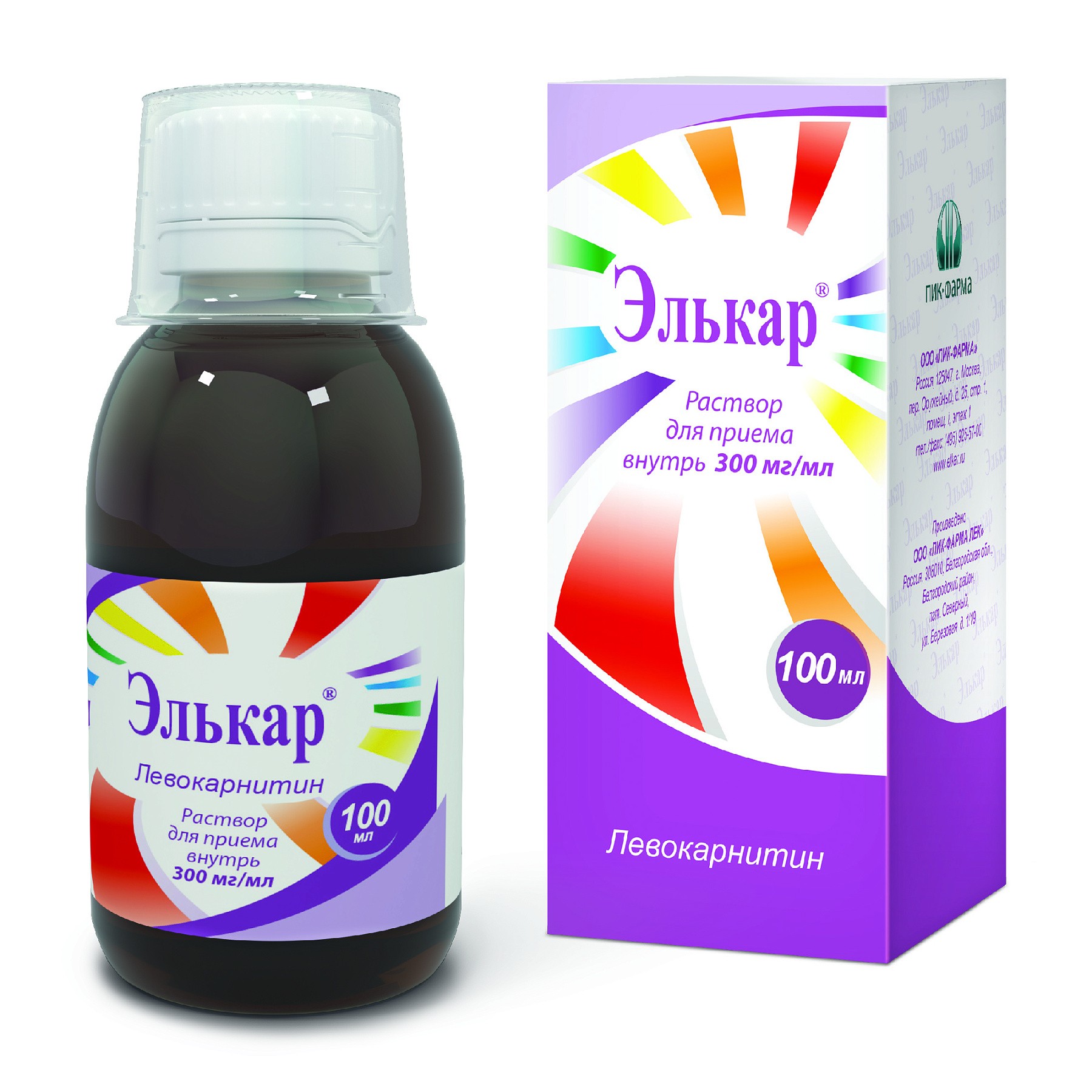 Элькар 300мг/мл 100мл р-р Элькар 300мг/мл 100мл р-р