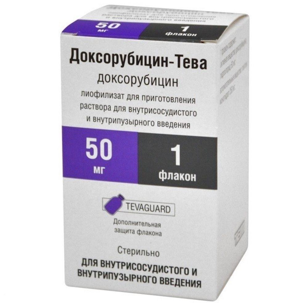 ДОКСОРУБИЦИН пор. лиоф. д/ин. (фл.) 50мг