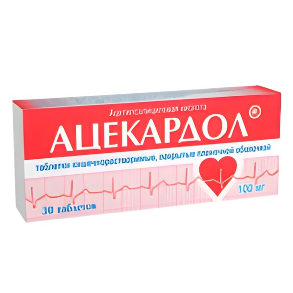АЦЕКАРДОЛ таб п/об 100мг n30