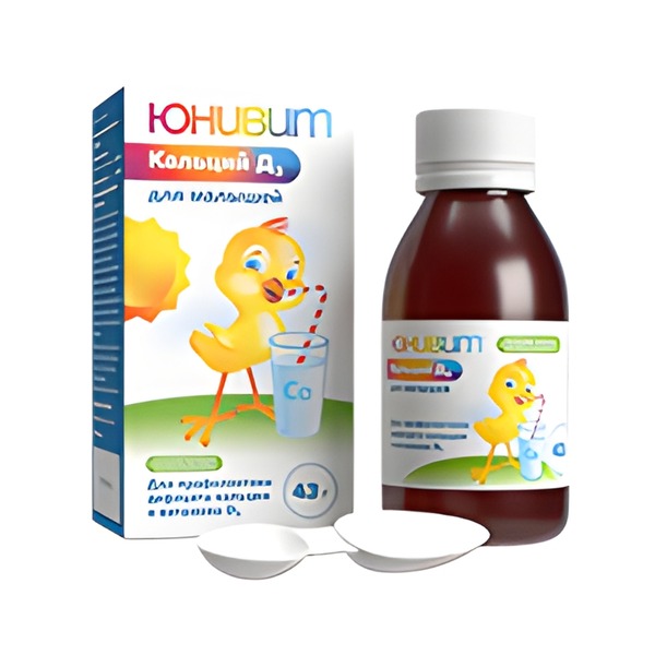ЮНИВИТ КАЛЬЦИЙ Д3 пор. д/сусп. (фл.) 43г