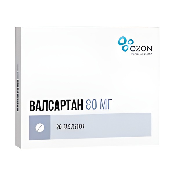 ВАЛСАРТАН таб п/об 80мг n90