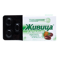 Жевательная резинка ЖИВИЦА ТАЕЖНАЯ Смолка Лиственница с облепихой №5