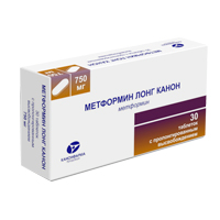 МЕТФОРМИН ЛОНГ таб 750мг 60 шт.